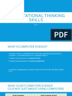 Computational Thinking Skills