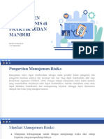 Analisis Resiko Bisnis Dan Keuangan - Rachel Octaviari A - 212520102042