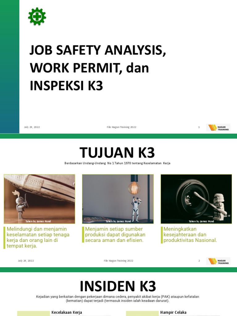 JSA, Work Permit, Inspeksi K3 | PDF