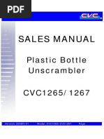 CVC Bottle Unscrambler Sales Manual