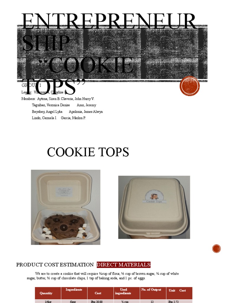 Entrep Cookies | PDF