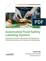 FreshLabels - Automated Safety Food Labeling System Technical DOC