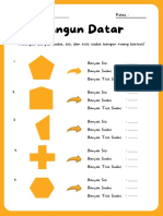 Lembar Kerja Matematika Bangun Datar Kuning Sederhana