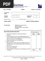 Grade 10 Mock 1 MCQ 2023