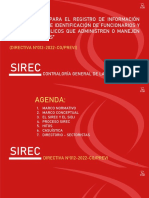 SIREC (Directiva 012 - 2022 - CG - PREVI) - 20.11.22