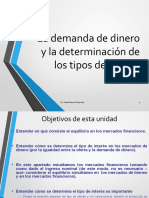 U3 La Demanda de Dinero y Determinación de Tipos de Interés I PARTE