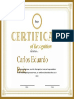 certificado en Ingles - modelo editable