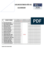 Asistencia Del Mes de Octubre de 4 Años