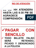 Horario de Atención