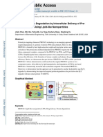 Enhanced Protein Degradation by Intracellular Delivery of PreFused PROTACs Using Lipid-Like Nanoparticles