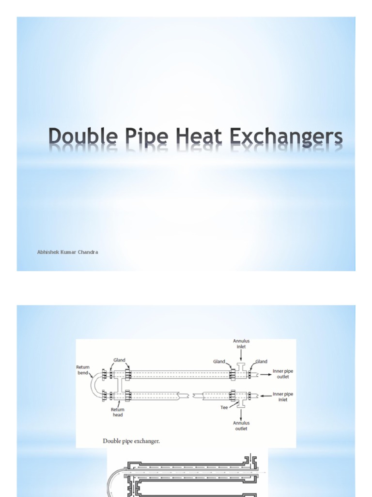 Double Pipe Heat Exchanger Design PDF Fluid Dynamics Process