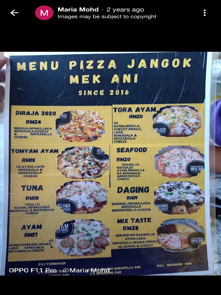Pizza Jangok Mek Ani Harga Google Search PDF