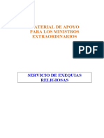  Servicio de Exequias Religiosas Apoyo Para Ministros Extraordinarios