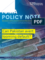 ICMA Policy Note - Can Pakistan Avert Looming Default