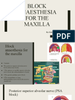 Anasthasia For The Maxilla