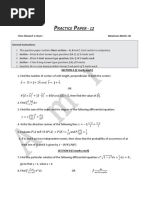 Practice Paper 12