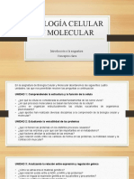 Biología Celular y Molecular-Introducción y Conceptos Clave 1