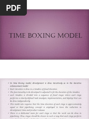 5. Time Boxing Model