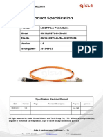 Om1 MM LC Upc To ST Upc 2m Duplex Fiber Optic Patch Cable Data Sheet 223014