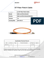 Om1 MM LC Upc To ST Upc 5m Duplex Fiber Optic Patch Cable Data Sheet 223016