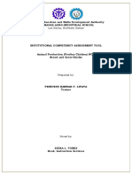 Inst'l Assessment Instrument Animal Production (Poultry Chicken) NC II