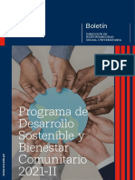 Boletin Programa de Desarrollo Sostenible 2021 Final