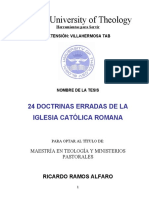 24 Doctrinas Erradas de La Iglesia Catolica Romana