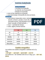 Pretérido Indefinido