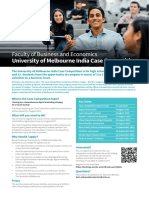 University of Melbourne - Faculty of Business and Economics-India Case Competition