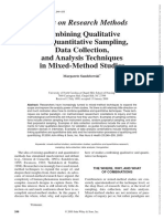 Research in Nursing Health - 2000 - Sandelowski - Combining Qualitative and Quantitative Sampling Data Collection and