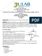 Course Code EEE2104 EXP 1 221016014