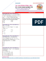 Soal Matematika IPA UTUL UGM 2018 Kode 575