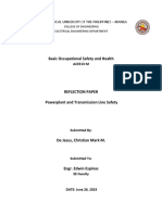 Reflection Paper - Powerplant and Transmission Line Safety