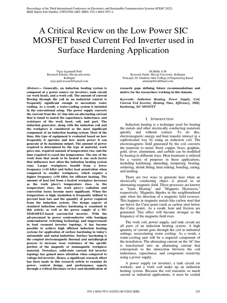 Ieee Conference Paper - 01 | PDF | Power Inverter | Physical Quantities