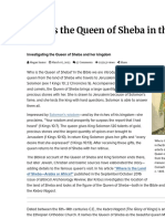 Who Is The Queen of Sheba in The Bible - Biblical Archaeology Society