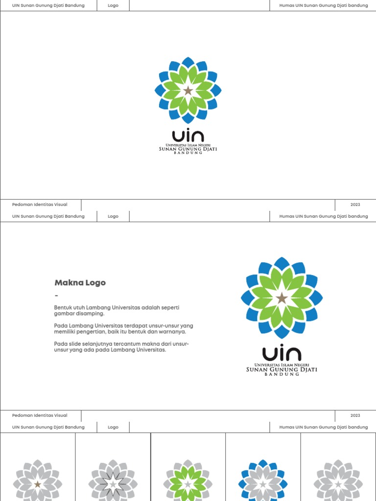 Pedoman Penggunaan Logo UIN Sunan Gunung Djati Bandung | PDF
