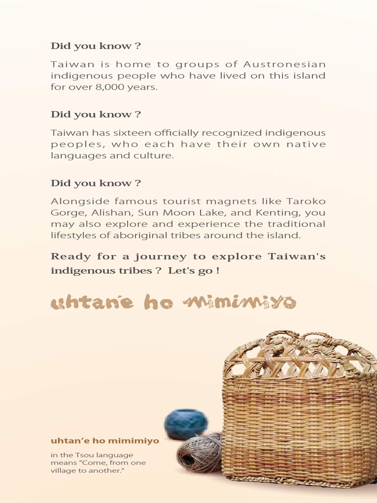 Explore Taiwan's Indigenous Tribes | PDF