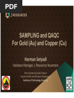 Grade Control Drilling With RC and QAQC of Sample | PDF | Assay | Mining