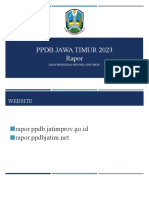 Sosialisasi PPDB Jawa Timur 2023 - Rapor
