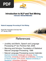 Intro To NLP and Text Mining