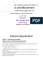 IGCSE 13 Forces - Movement