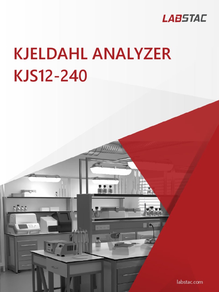 Kjeldahl Analyzer KJS12 240 Catalog Labstac PDF Titration Chemistry