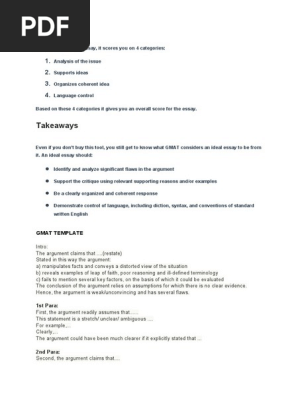 GMAT awa template