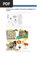 Brinquedos pedagógicos material reciclável