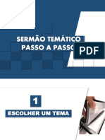 Sermão Temático Passoa Passo