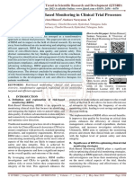 Overview of Risk Based Monitoring in Clinical Trial Processes