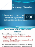 Lecture 16 Reaction Quotient