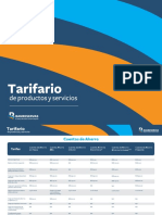 tarifario banco