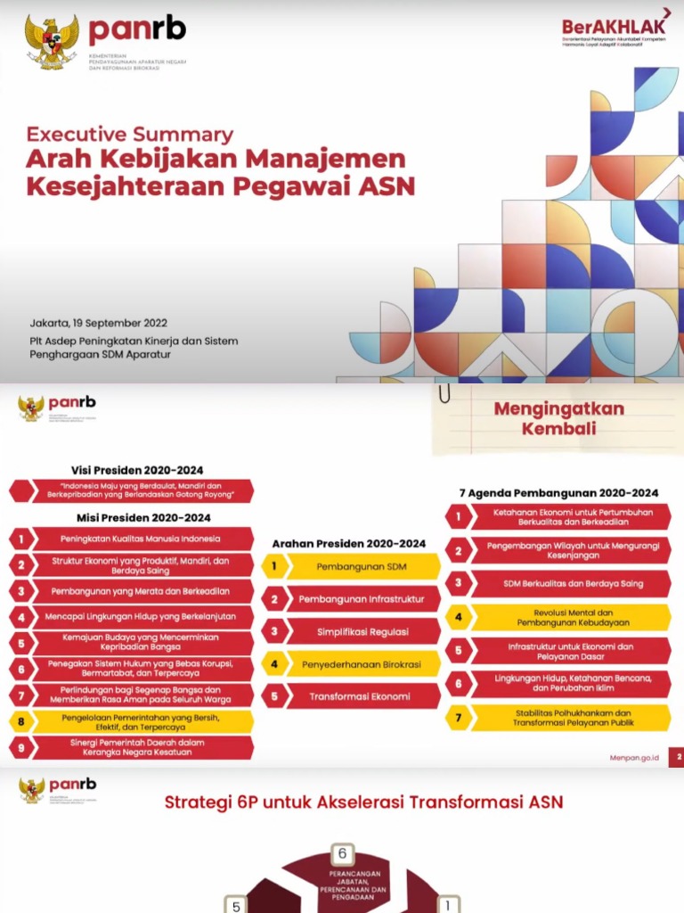Materi Pak Agus Yudi Wicaksono RPP KESEJAHTERAAN ASN 27092022 | PDF