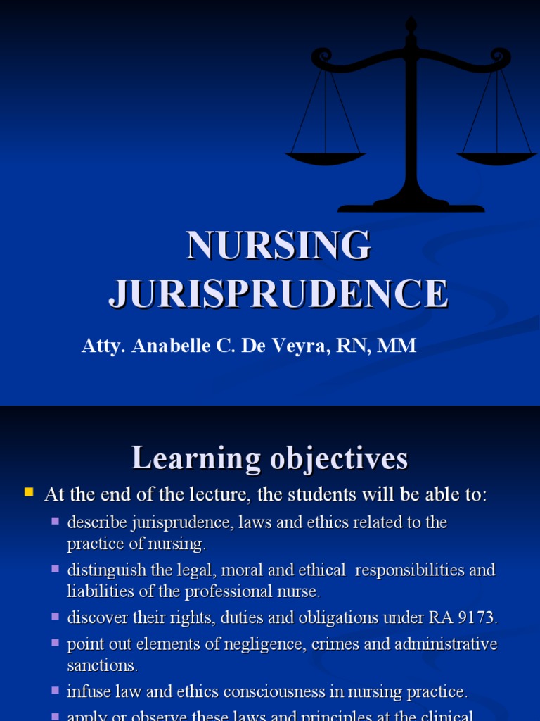 Nursing Jurisprudence PDF